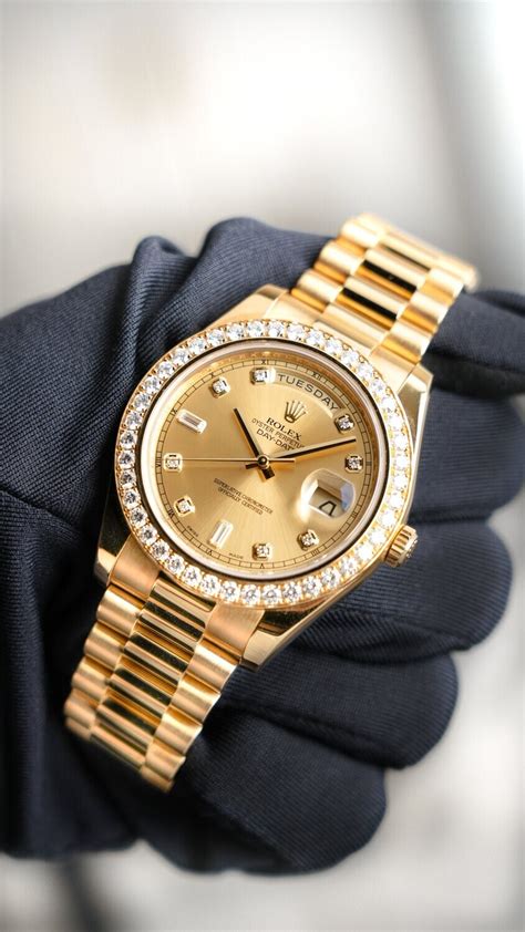 18k gold rolex oyster perpetual day date ii|rolex oyster day date price.